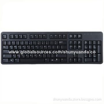 Economical and practical keyboard USB keyboard interface 104 keys, full-size keyboard layout style